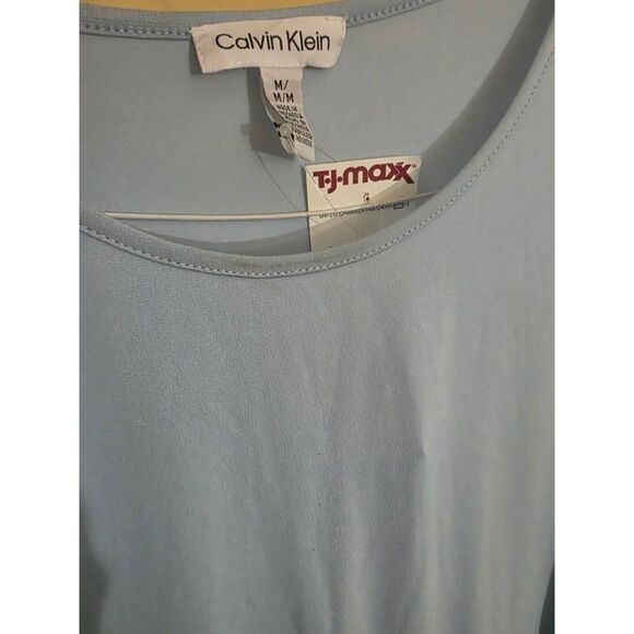 Naked Zebra Blouse Women Blue Medium New With Tags Elegant & Versatile Top - Picture 7 of 8